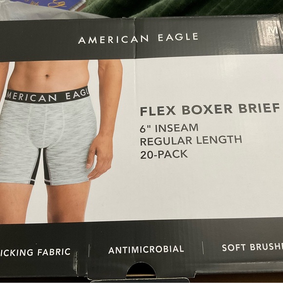 American Eagle Flex boxer briefs X 2 Medium NEW - Picture 7 of 8